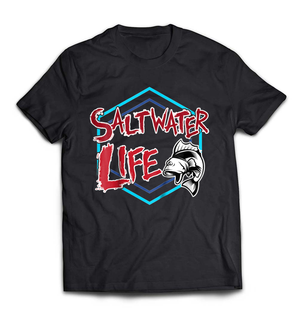 Saltwater Life T-Shirt – Perfect for Ocean and Fishing Enthusiasts